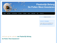 Tablet Screenshot of depollenwestgeesteren.nl